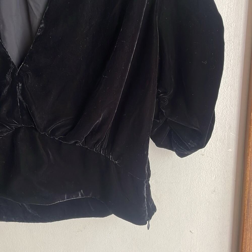 Peter Som Collective V-Neck Velvet Top - Picture 5 of 15